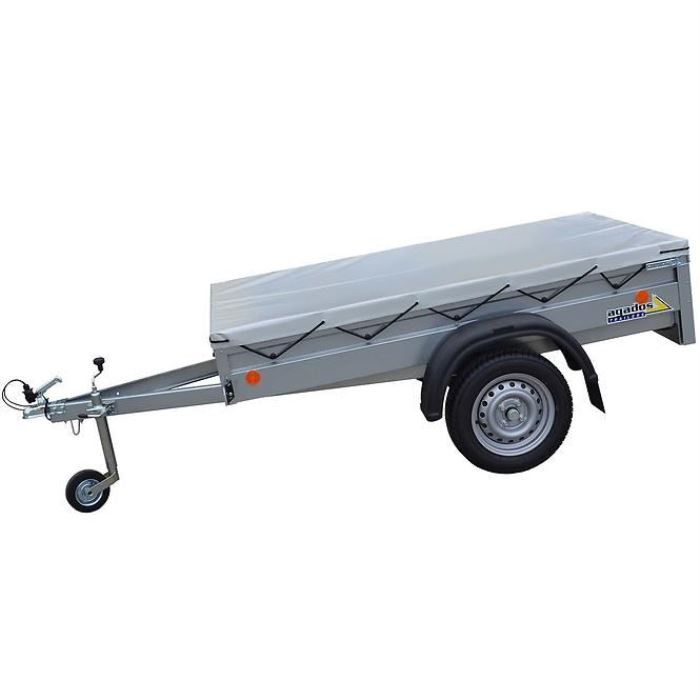 Obrázek zboží Plachta na přívěsný vozík AGADOS HANDY 20, šedá rozměr1,16 x 2,12 m, výška bočnice 6 cm. Barva š
