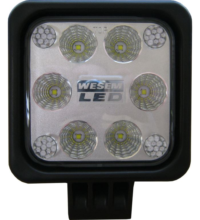 Obrázek zboží světlo LED pracovní čtverec čirý LED12/24V 1500lm s kabelem