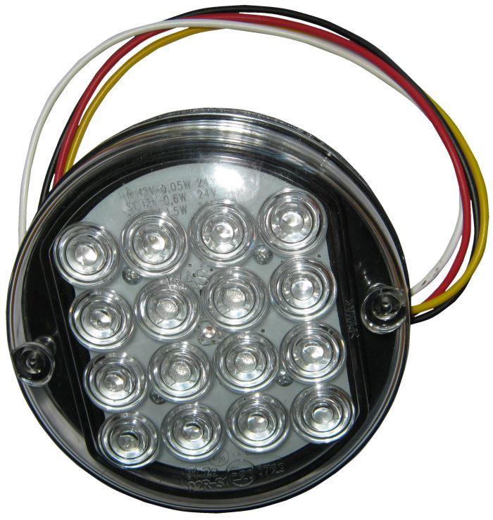 Obrázek zboží světlo zadní LED 12/24V  3-funkční kulatá