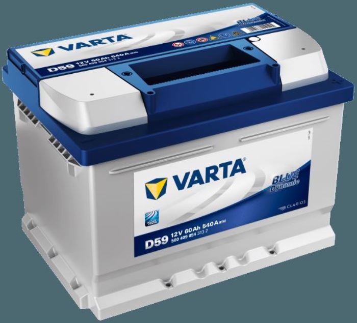 autobaterie VARTA 12V 60Ah Blue dynamic (D59) P 12V 242x175x190