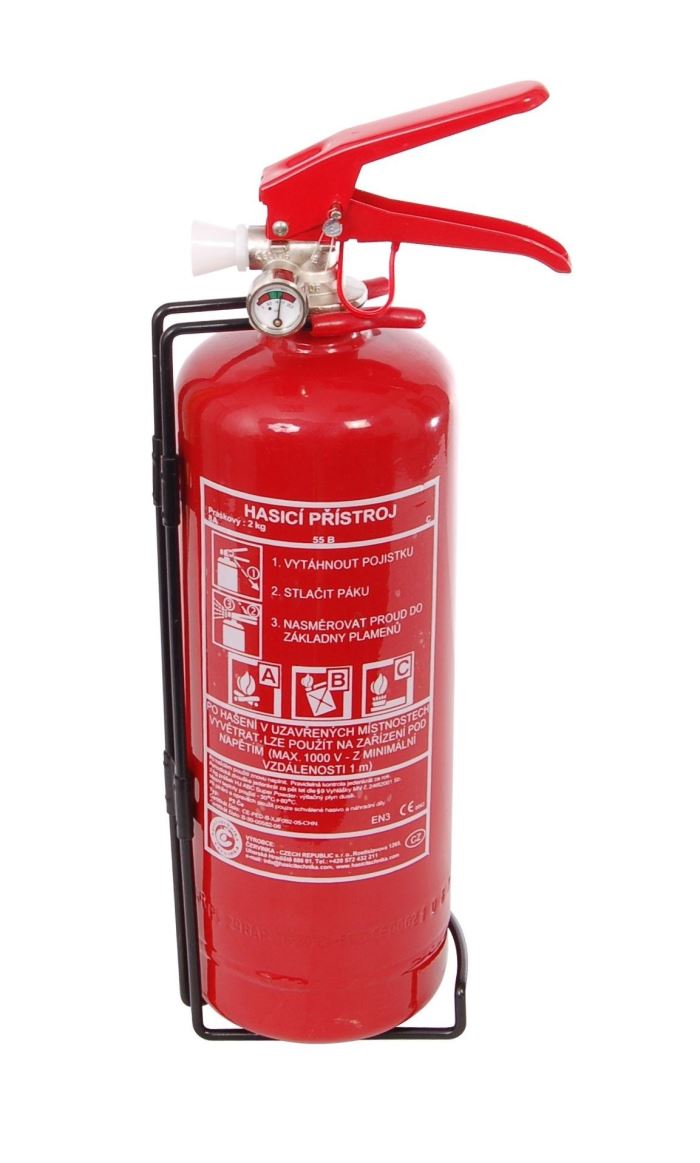 přístroj hasicí - 2kg práškový