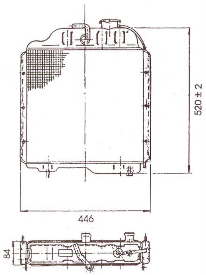 Obrázek zboží chladič ZETOR UŘ I (7001-1305) orig