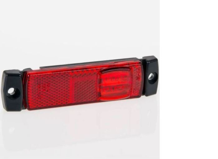 světlo poziční  LED-krajní 12+24V červená